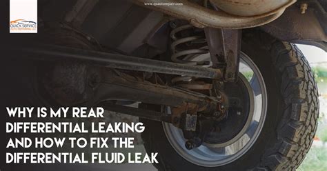 differential leaking oil|Rear Differential Leaks: Everything You Need to Know